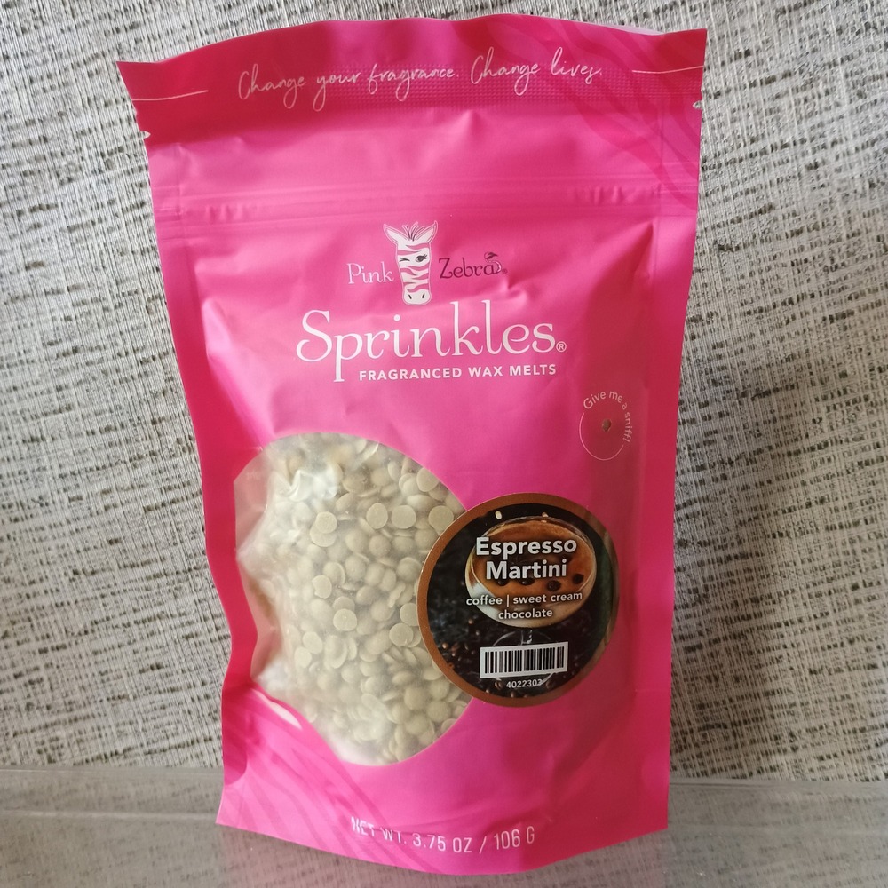 Pink Zebra Sprinkles Espresso Martini Fragranced Soy Wax Melts 3.75 oz 4022303